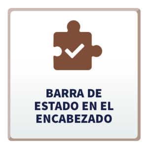 Barra de Estado en el Encabezado