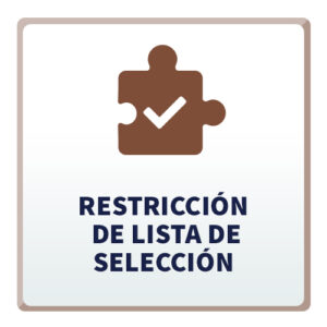 Restricción de Lista de Selección