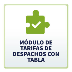 Módulo de Tarifas de Despachos con Tabla