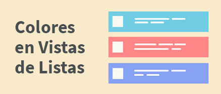 Colores en Vistas de Listas