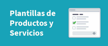 Plantillas de Productos y Servicios