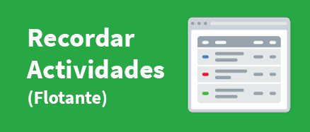 Recordar Actividades (Flotante)