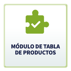 Módulo de Tabla de Productos