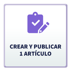 Crear y Publicar 1 Artículo para Blog