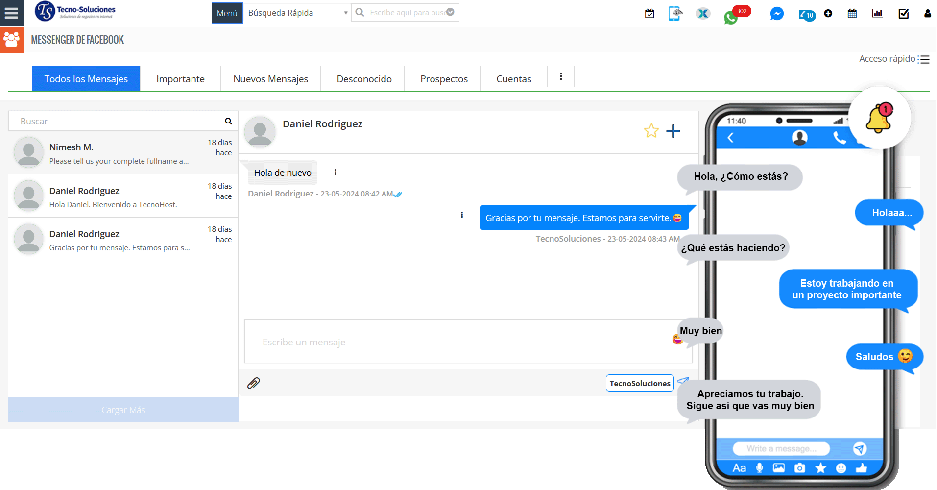 Modulo-Integracion-Facebook-Messenger-TecnoCRM