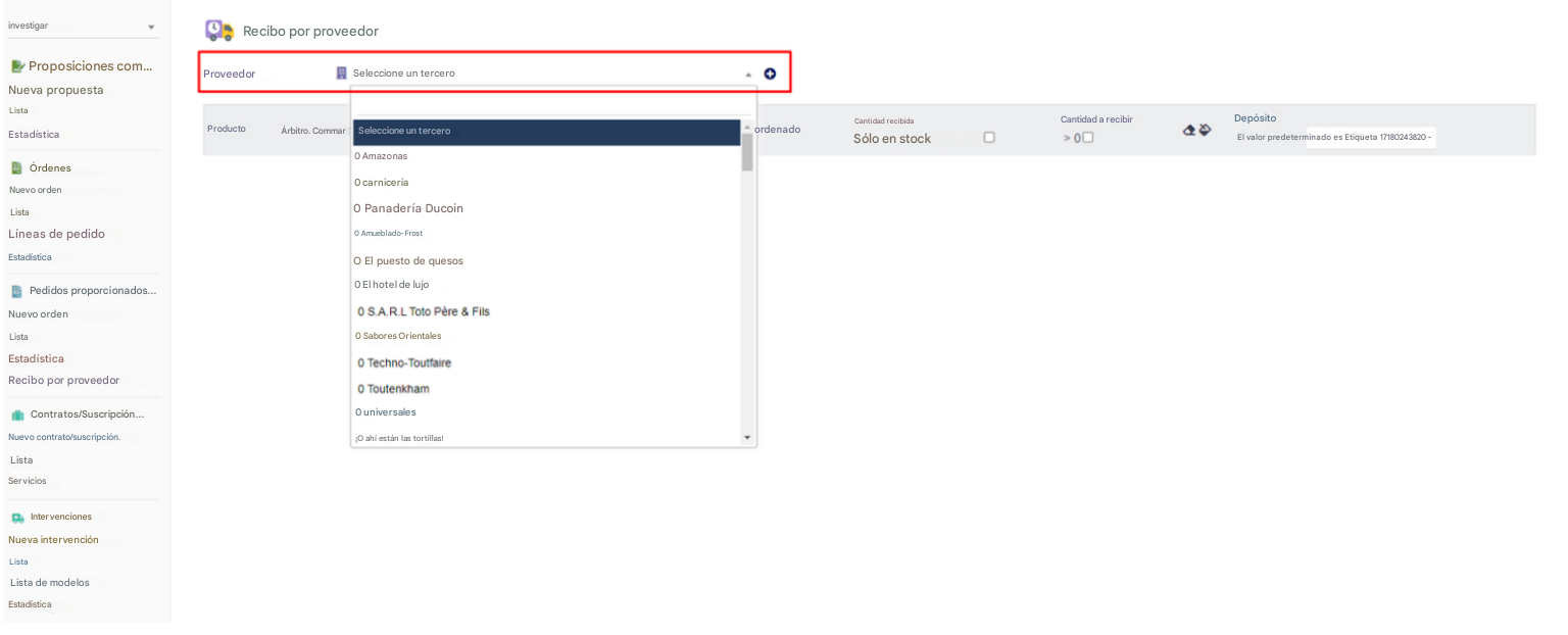 Módulo de Gestión de Pedidos de Proveedores para TecnoERP